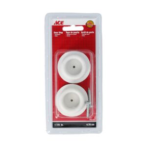 ACE Ace 2-Piece Wall Mounted Door Stop White 1 x 1-7/8inch